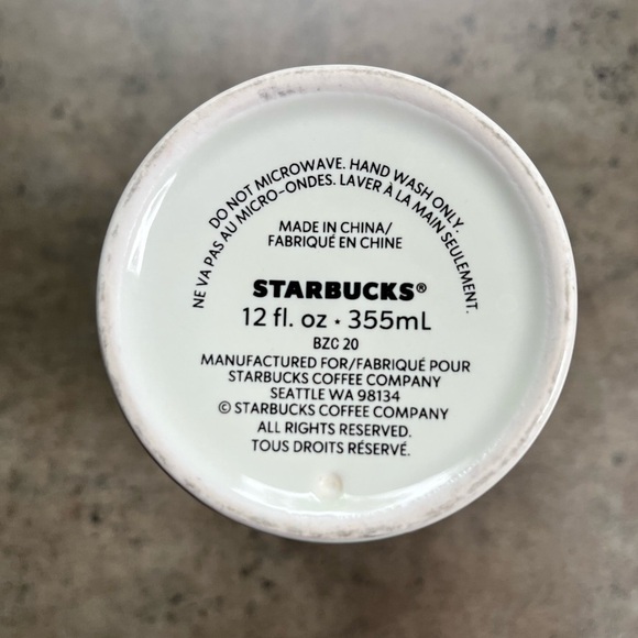 STARBUCKS Ceramic Christmas Travel Mug 2020 - Picture 5 of 6